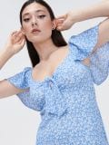 Geblümtes Kleid - Blau - CROPP - small2