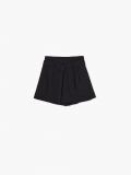 Czarne szorty z talią paperbag - czarny - CROPP - small1