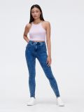 Niebieskie jeansy skinny push up - niebieski - CROPP - small1