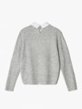 Maglione grigio con colletto - Grigio chiaro - CROPP - small6