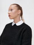 Czarny sweter z kołnierzykiem - czarny - CROPP - small2