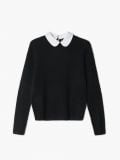 Czarny sweter z kołnierzykiem - czarny - CROPP - small4