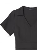 Czarna sukienka z kołnierzykiem - czarny - CROPP - small2