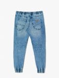 Jeansowe joggery z postrzępieniami - niebieski - CROPP - small3