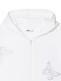 Biała rozpinana bluza z kapturem - biały - CROPP - small3