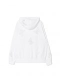 Biała rozpinana bluza z kapturem - biały - CROPP - small2