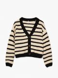 Kardigan w paski - czarny - CROPP - small4
