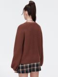 Brązowy sweter z szerokimi rękawami - brązowy - CROPP - small3