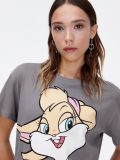 Szara koszulka z nadrukiem Lola Bunny - szary - CROPP - small2