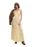 Vestido maxi de flores - amarillo claro - CROPP - small1