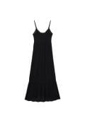 Czarna wiskozowa sukienka maxi w kwiaty - czarny - CROPP - small2