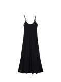 Czarna wiskozowa sukienka maxi w kwiaty - czarny - CROPP - small4