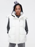 Kamizelka z kapturem - kremowy - CROPP - small2