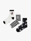 3 pack skarpetek Miasteczko Halloween - biały - CROPP - small1
