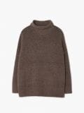 Melanżowy sweter oversize z wełną - brązowy - CROPP - small4
