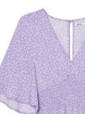Krótki fioletowy kombinezon w kwiaty - fioletowy - CROPP - small3