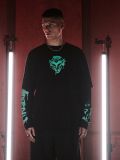 Pikkade varrukatega T-särk Arcane - must - CROPP - small8