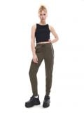 Spodnie cargo jogger z łańcuchem - zielony - CROPP - small1