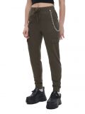Spodnie cargo jogger z łańcuchem - zielony - CROPP - small2