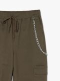 Spodnie cargo jogger z łańcuchem - zielony - CROPP - small5