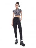Czarne spodnie cargo jogger z łańcuchem - czarny - CROPP - small1