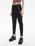 Czarne spodnie cargo jogger z łańcuchem - czarny - CROPP - small2