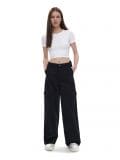 Czarne spodnie cargo - czarny - CROPP - small1