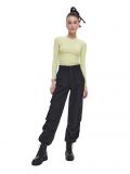 Czarne spodnie z kieszeniami cargo - czarny - CROPP - small1