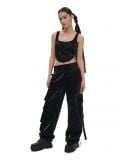 Czarne spodnie cargo - czarny - CROPP - small1