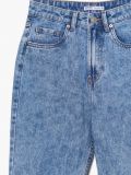 Niebieskie jeansy mom z efektem sprania - niebieski - CROPP - small5
