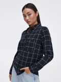 Czarna koszula w kratę - czarny - CROPP - small1