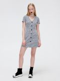 Sukienka w kratkę - czarny - CROPP - small1