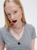 Sukienka w kratkę - czarny - CROPP - small2