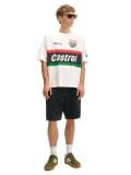 Majica s printom Castrol - krem - CROPP - small3