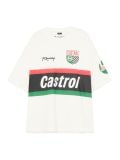 Majica s printom Castrol - krem - CROPP - small2