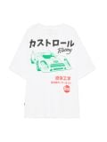 Valge trükkpildiga T-särk Castrol - valge - CROPP - small2