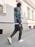 Bluza tie dye z kapturem - zielony - CROPP - small2