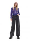 Czarne jeansy wide leg - czarny - CROPP - small1