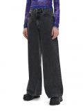 Czarne jeansy wide leg - czarny - CROPP - small2
