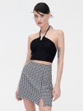 Spódniczka mini w pepitkę - czarny - CROPP - small2
