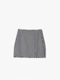 Spódniczka mini w pepitkę - czarny - CROPP - small4
