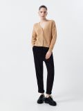 Kardigan zapinany na guziki - beżowy - CROPP - small2