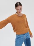 Pulover din jerseu - brun-auriu - CROPP - small1