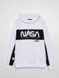 Mikina s kapucí NASA - bílá - CROPP - small4