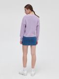Kardigan z ozdobnym splotem - fioletowy - CROPP - small3