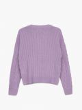 Kardigan z ozdobnym splotem - fioletowy - CROPP - small6
