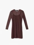 Vestito nero con motivo floreale rosso - Rosso - CROPP - small4