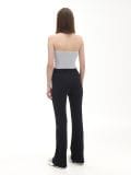 Czarne dresy typu flare - czarny - CROPP - small3