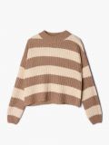 Sweter w poziome pasy - beżowy - CROPP - small4