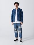 Kurtka jeansowa - granatowy - CROPP - small4